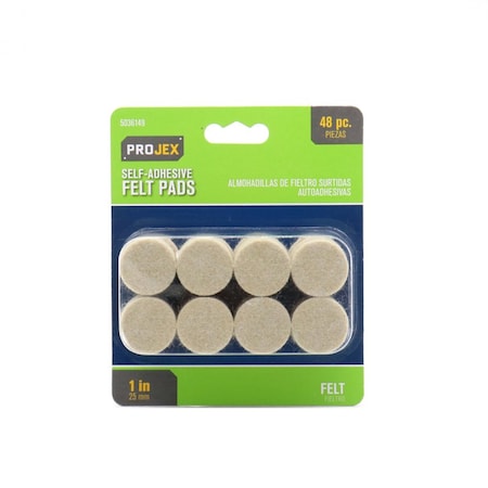 Projex Projex Felt Self Adhesive Surface Pad Brown Rectangle 1/2 in. W X 4 in. L 8 pk P0101